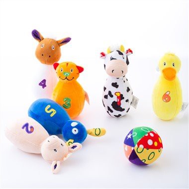 Cartoon Bowling Stuffed Baby Educational Toys