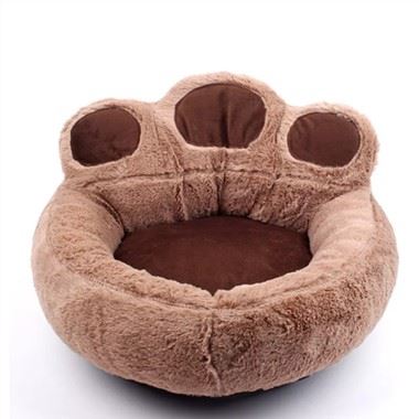 Bears Paw Puppy Bed Soft Plush Dog Beds Nest Warm Kennel Pet Bed Sofa Small Dog Cushion Basket Shape Winter Animal