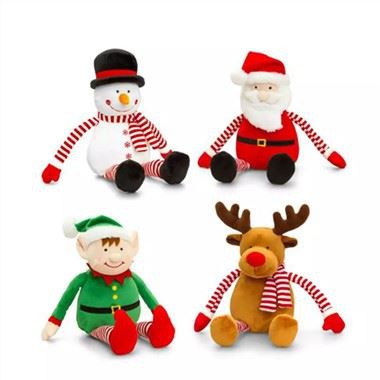 Christmas Santa Claus Elves Long Arm Plush Toys